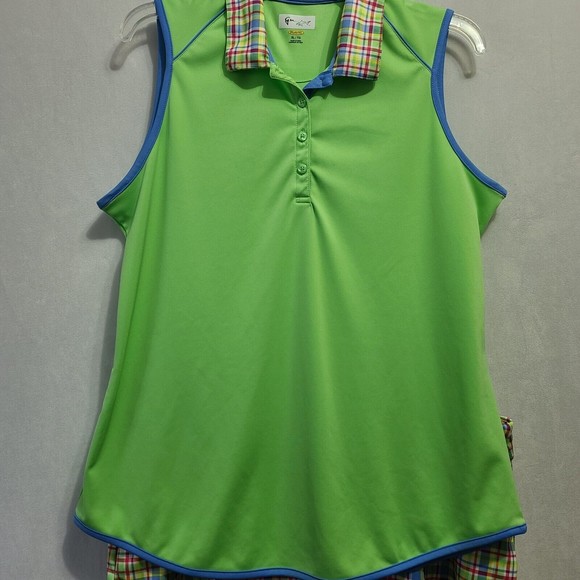 Greg Norman Women's Golf Set Size XL Green Pink Blue Yellow - Picture 3 of 13